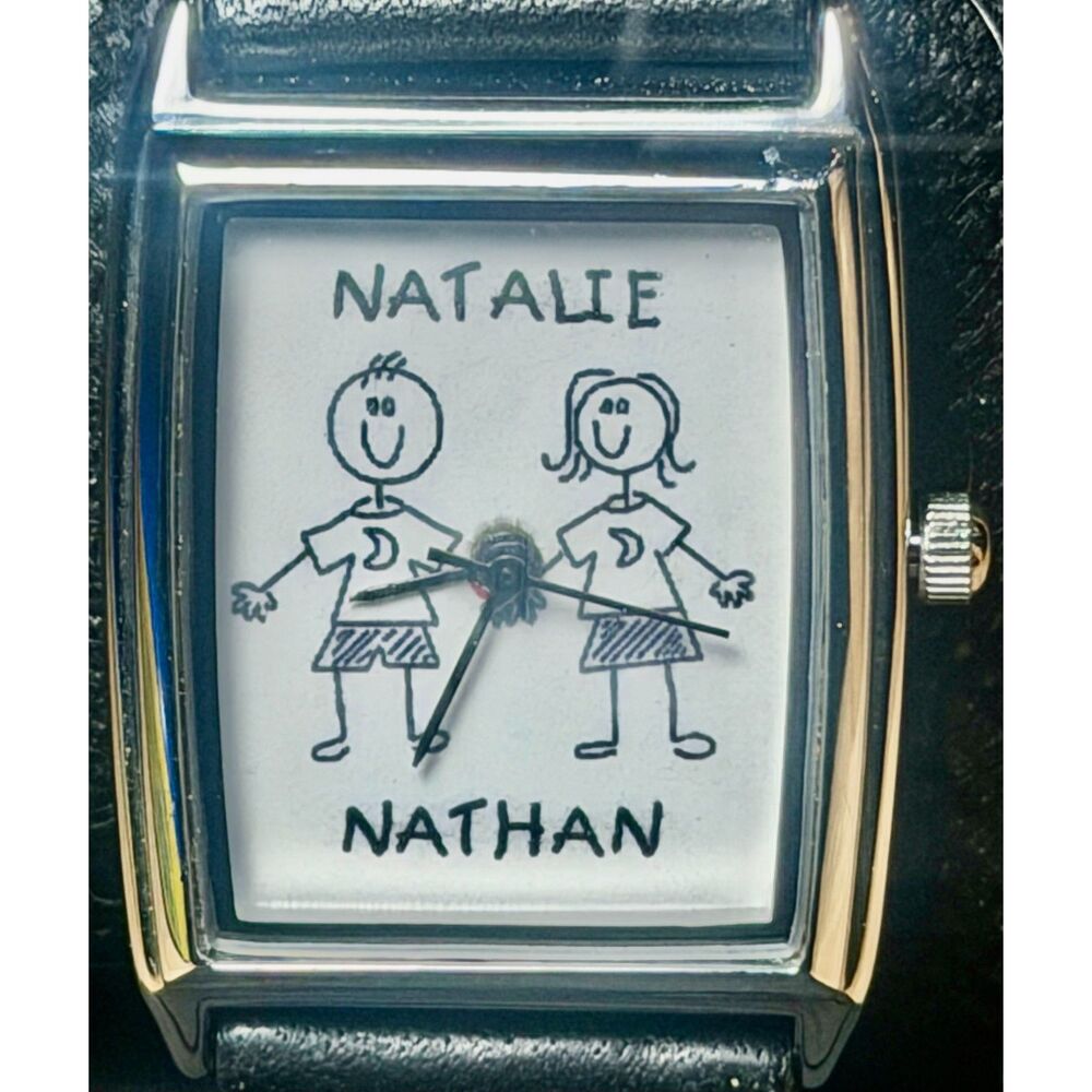 Unique Custom Personalized "Natalie & Nathan" Wristwatch